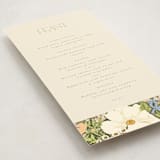 "In The Garden" - Foil-Pressed Menus in Sherbert by Leah Bisch - Detail