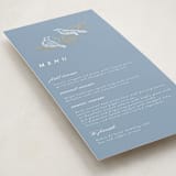 "meet me in the garden" - Foil-Pressed Menus in Cornflower by Grae - Detail
