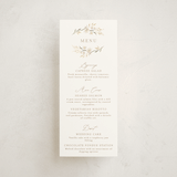 "Meadow" - Foil-Pressed Menus in Spring Mist by Erin L. Wilson - Front
