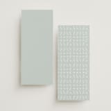 "Blue Garden" - Foil-Pressed Menus in Mist by Hannah Williams - Back of Card Options