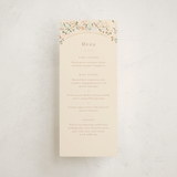 "Esther's garden" - Foil-Pressed Menus in Ivory by Jennifer Wick - Front