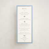 "Garden Whisper" - Foil-Pressed Menus in Coastal by Susan Moyal - Front