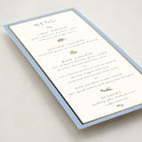 "Garden Whisper" - Foil-Pressed Menus in Coastal by Susan Moyal - Detail
