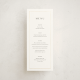 "Arcadia" - Foil-Pressed Menus in Silk by Kelly Schmidt - Front