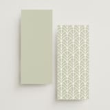 "Vintage Palms" - Foil-Pressed Menus in Sand by Maria Alou - Back of Card Options