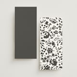 "Formal lines" - Foil-Pressed Menus in Iron by Erica Krystek - Back of Card Options