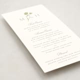 "The Romantic" - Foil-Pressed Menus in Buttercream by Kristie Kern - Detail