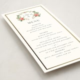 "Tropica" - Foil-Pressed Menus in Papaya by Susan Moyal - Detail