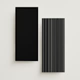 "Petite Sprig" - Foil-Pressed Menus in Black Dahlia by Olivia Raufman - Back of Card Options