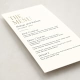 "Magazine" - Foil-Pressed Menus in Lace by Kaydi Bishop - Detail