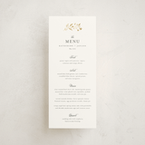 "Embrace" - Foil-Pressed Menus in Cloudy by Jennifer Postorino - Front