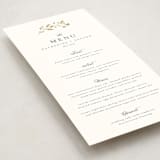 "Embrace" - Foil-Pressed Menus in Cloudy by Jennifer Postorino - Detail