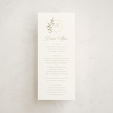 "Marmont" - Foil-Pressed Menus in Lilac by Kristie Kern - Front
