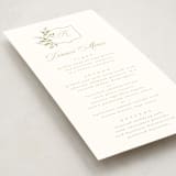 "Marmont" - Foil-Pressed Menus in Lilac by Kristie Kern - Detail