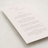 "Eloquent" - Foil-Pressed Menus in Ivory by Angela Thompson - Detail