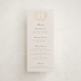 "Manuet" - Foil-Pressed Menus in Vanilla by Petra Kern - Front
