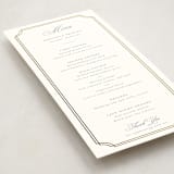"Formally" - Foil-Pressed Menus in Mist by Sarah Brown - Detail