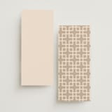 "Framed Photo" - Foil-Pressed Menus in Latte by Stacy Maalouf - Back of Card Options