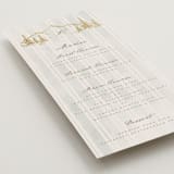 "Mountain Love" - Foil-Pressed Menus in Dew by Petra Kern - Detail