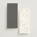 "Here With You" - Foil-Pressed Menus in Classic Bride by Design Lotus - Back of Card Options
