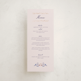 "Together in Bloom" - Foil-Pressed Menus in Wisteria by Monika Konieczna - Front