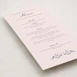 "Together in Bloom" - Foil-Pressed Menus in Wisteria by Monika Konieczna - Detail