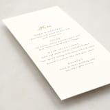 "You & Me" - Foil-Pressed Menus in Classique by Design Lotus - Detail