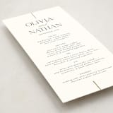 "Aligned" - Foil-Pressed Menus in Spun Sugar by Jessica Williams - Detail