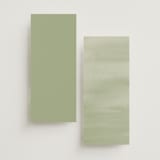 "Canopy" - Foil-Pressed Menus in Ivy by Everett Paper Goods - Back of Card Options