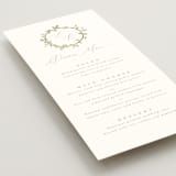 "Canopy" - Foil-Pressed Menus in Ivy by Everett Paper Goods - Detail