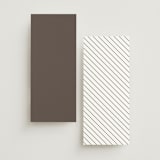 "Regal" - Foil-Pressed Menus in Porcelain by Nicole Walsh - Back of Card Options