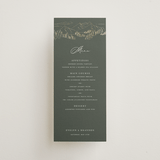 "Peaks" - Foil-Pressed Menus in Hunter by Sarah Brown - Front