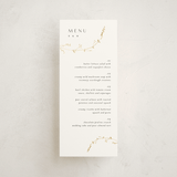 "Vine Wrap" - Foil-Pressed Menus in Cotton by Amy Kross - Front