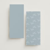"Polished" - Foil-Pressed Menus in Powder Blue by Jennifer Postorino - Back of Card Options