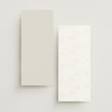 "Polished" - Foil-Pressed Menus in Cotton by Jennifer Postorino - Back of Card Options