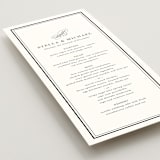 "Polished" - Foil-Pressed Menus in Cotton by Jennifer Postorino - Detail
