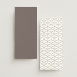 "Eternal" - Foil-Pressed Menus in Snow by Kaydi Bishop - Back of Card Options
