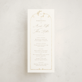 "Reflection" - Foil-Pressed Menus in Porcelain by Leah Bisch - Front