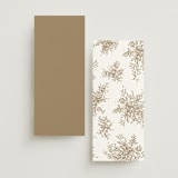 "Reflection" - Foil-Pressed Menus in Porcelain by Leah Bisch - Back of Card Options