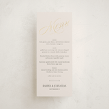 "Mirin" - Foil-Pressed Menus in Linen by Kate Ahn - Front