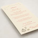 "Party On!" - Foil-Pressed Menus in Sangria Spark by Zove Ahhh - Detail