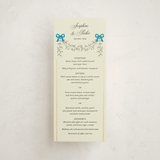 "Josephine" - Foil-Pressed Menus in Marine by Jackie Crawford - Front