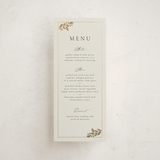 "Vine Wrap" - Foil-Pressed Menus in Fern by Jen Owens - Front
