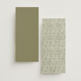 "Vine Wrap" - Foil-Pressed Menus in Fern by Jen Owens - Back of Card Options