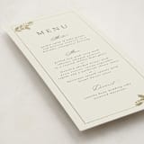 "Vine Wrap" - Foil-Pressed Menus in Fern by Jen Owens - Detail