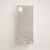 "Asahi" - Foil-Pressed Menus in Ash by Jelena Vuletic - Front