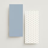 "Anchored" - Foil-Pressed Menus in Royal Navy by Olivia Raufman - Back of Card Options