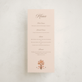 "Blooming path" - Foil-Pressed Menus in Chocolate by Paola Benenati - Front