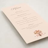 "Blooming path" - Foil-Pressed Menus in Chocolate by Paola Benenati - Detail