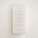 "Emma" - Foil-Pressed Menus in Provincial by Angela Thompson - Front